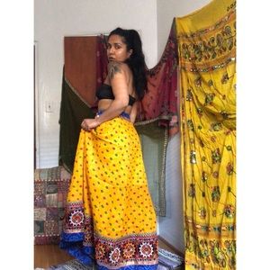 Indian Choli Maxi Skirt